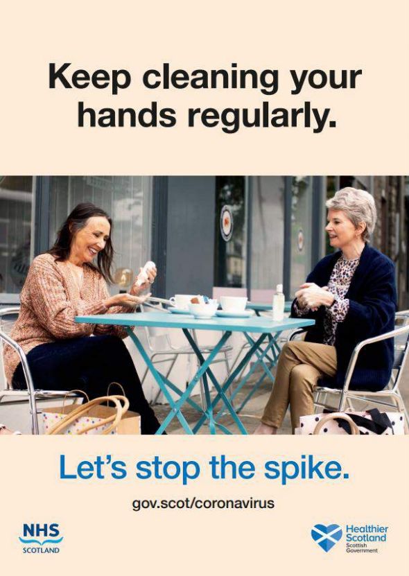 Keep cleaning your hands regularly. Let's stop the spike.